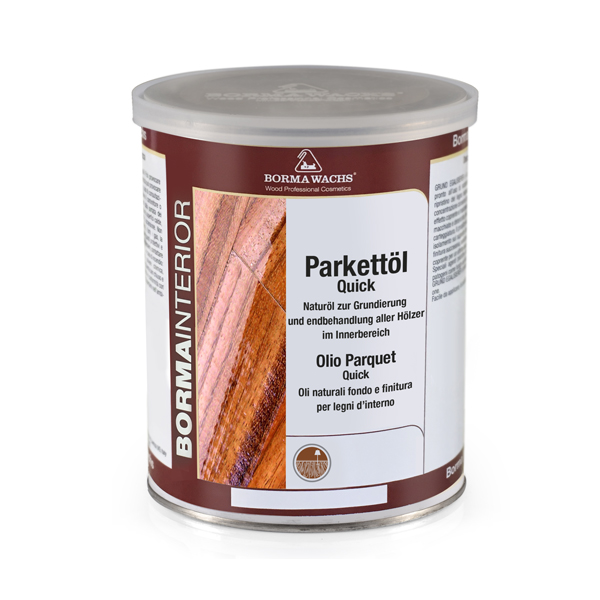 Паркетное масло БЫСТРОЕ Borma Parquet Oil Quick (1 л  Блеск 30% )