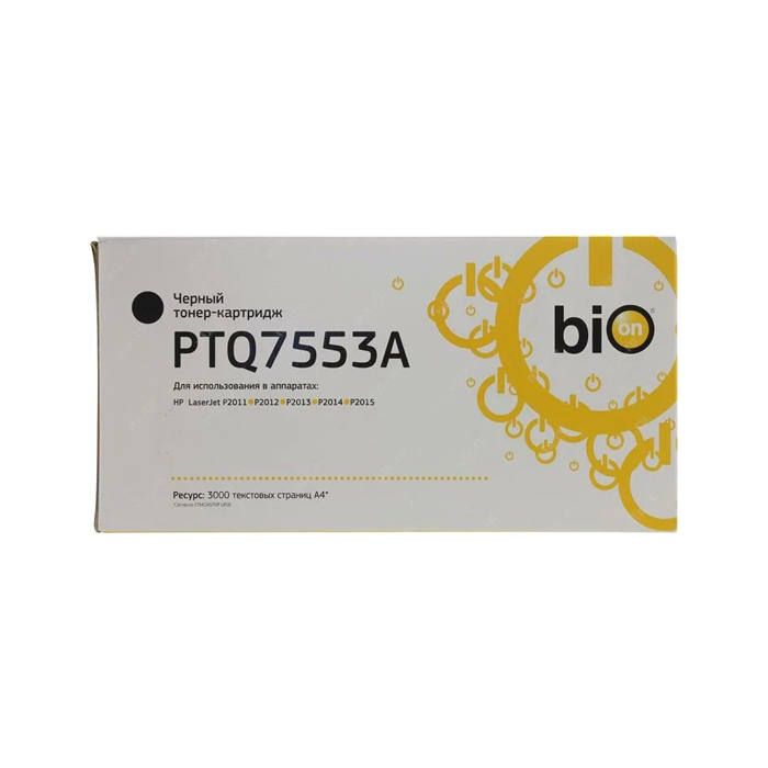 

Картридж для лазерного принтера Bion (PTQ7553A) черный, совместимый