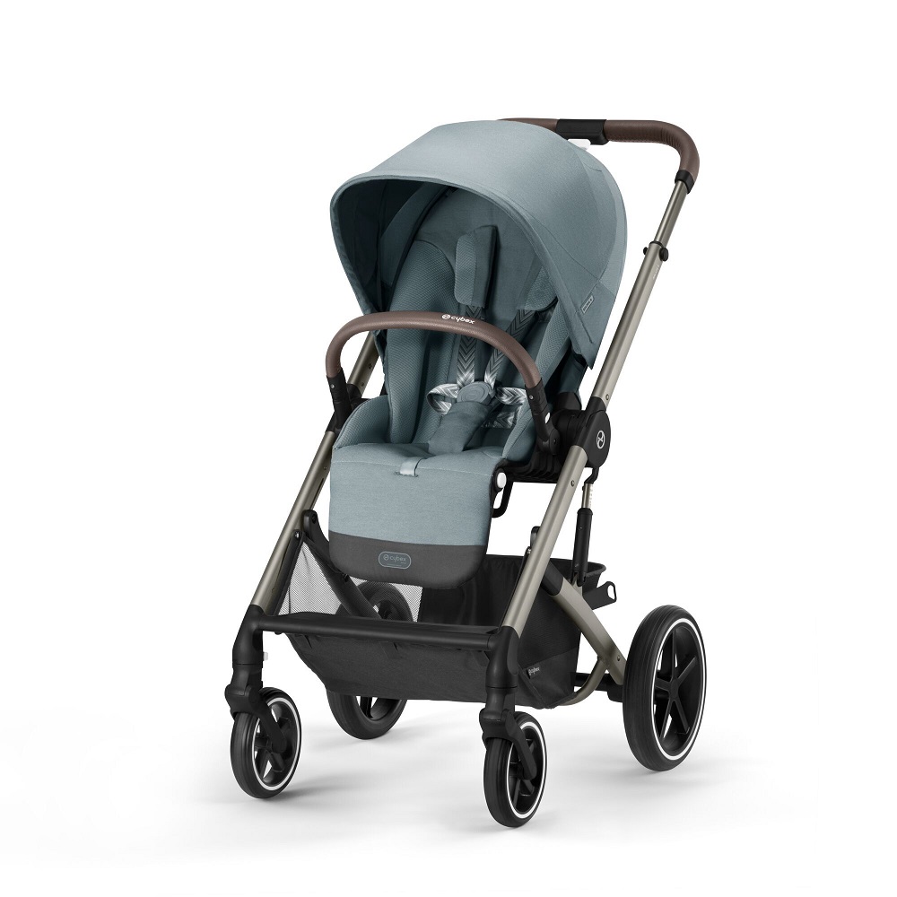 

Коляска прогулочная Cybex Balios S Lux TPE Sky Blue с бампером, Balios S