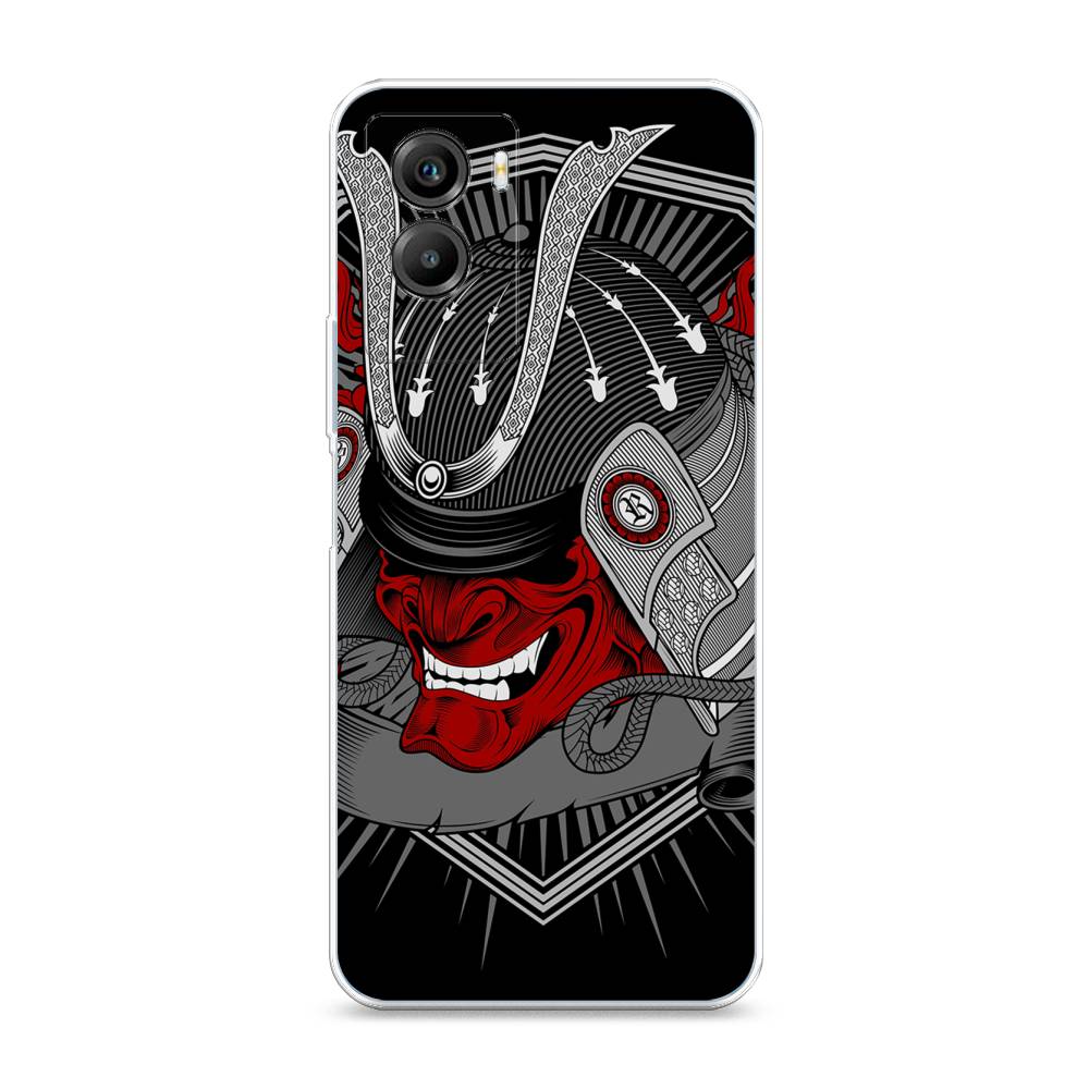 

Чехол на Vivo Y55s 5G "Красная маска самурая", Белый;красный;черный, 266150-4