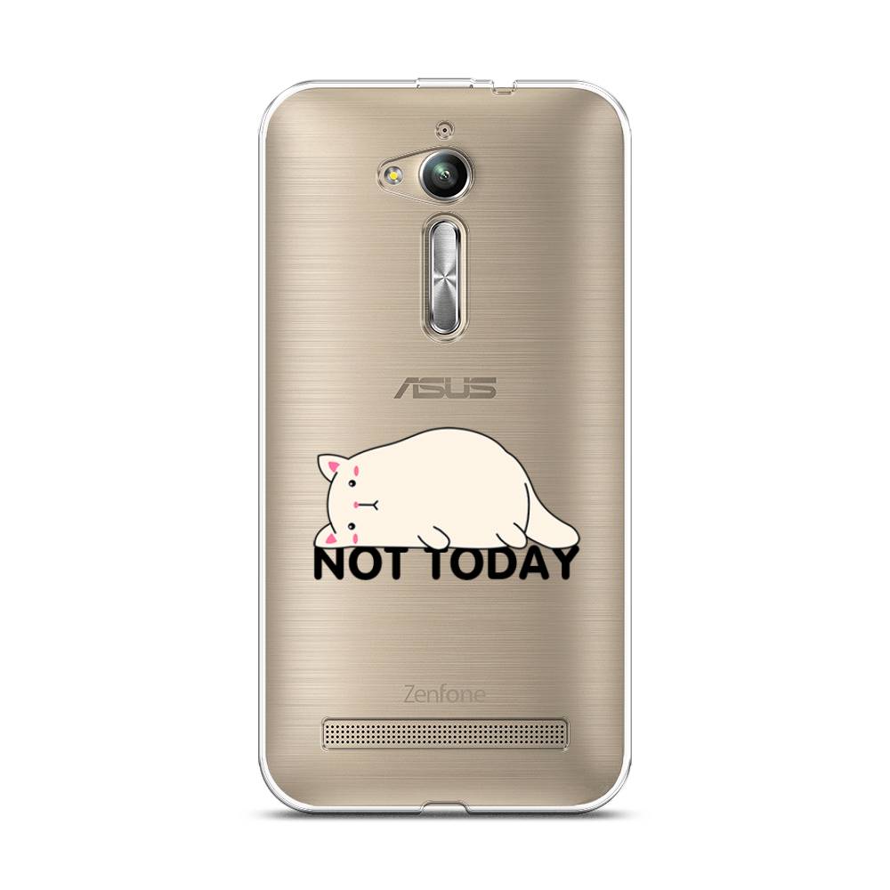 

Чехол на Asus Zenfone Go ZB500KG "Cat not today", Белый;розовый;черный, 41750-1