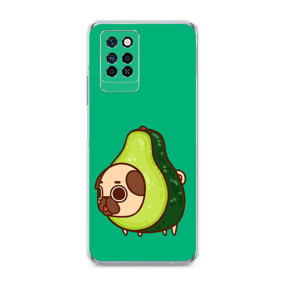 

Чехол на Infinix Note 10 Pro "Мопс авокадик", Зеленый, 3100150-1