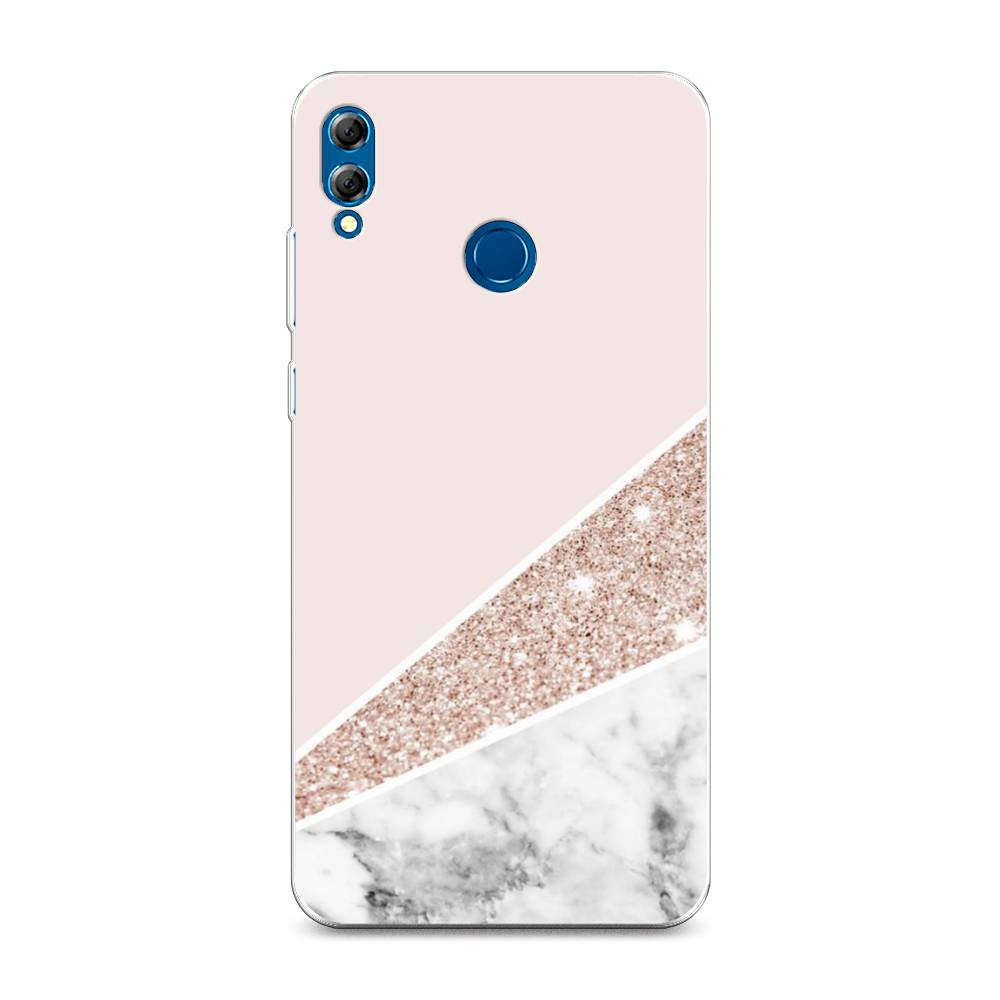 

Чехол на Honor 8X Max "Блестящий розовый мрамор", 66550-3