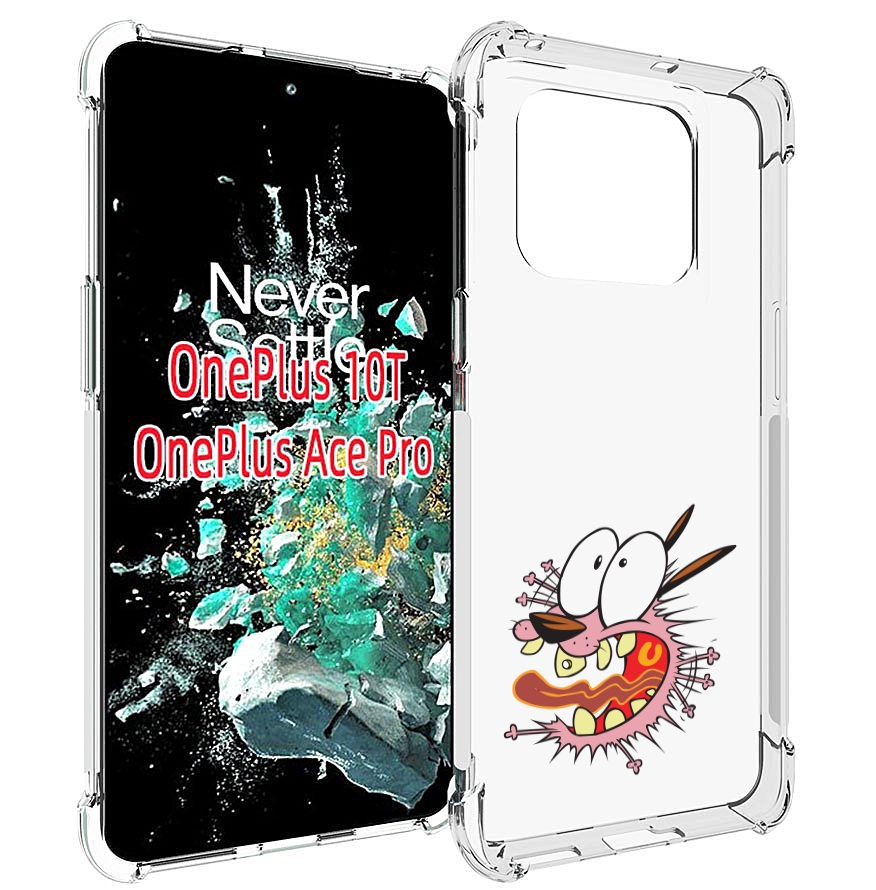 

Чехол MyPads испуганный бобик для OnePlus 10T, Прозрачный, Tocco