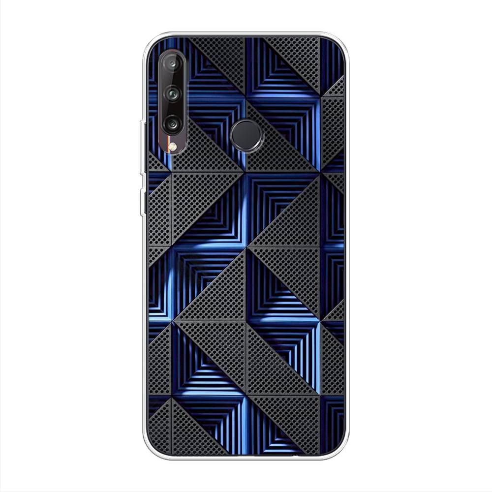 

Чехол на Huawei Y7p/P40 Lite E/Honor 9C "IBM", Серый;синий, 6103350-3