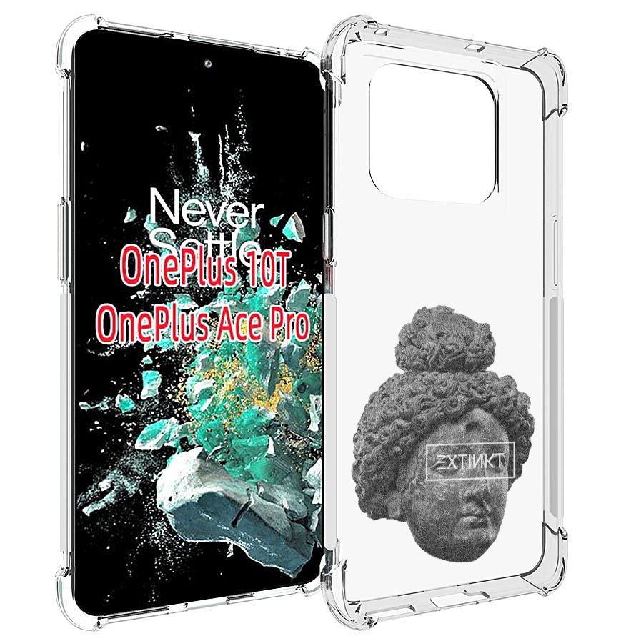 

Чехол MyPads каменное лицо девушки для OnePlus 10T, Прозрачный, Tocco