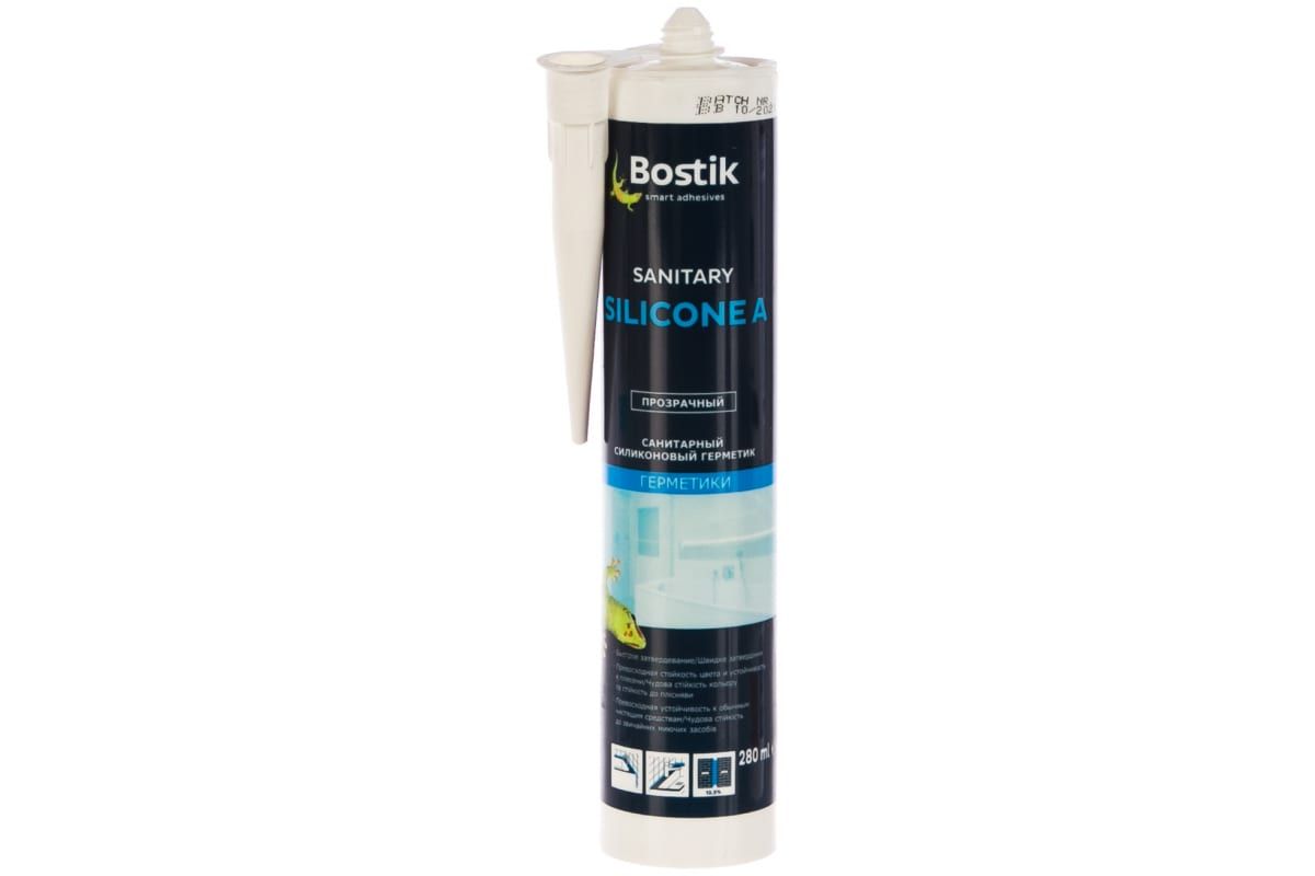 

Герметик BostikSanitary Silicone А силиконовый санитарный, прозрачный, 280мл
