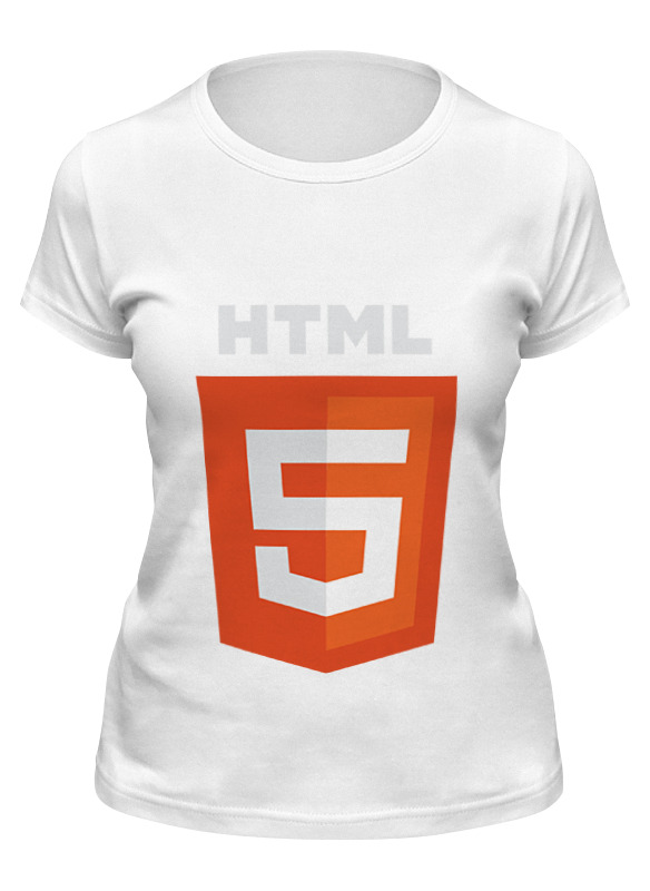 

Футболка женская Printio Html5 белая M, Белый, Html5