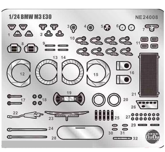 

NE24008 Grade Kit for BMW M3 E30 Spa Winner, 4545782065848