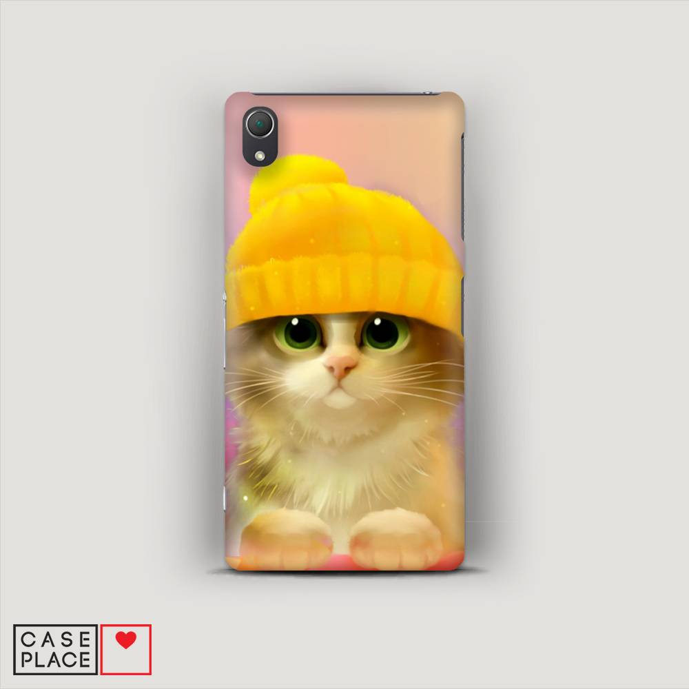 

Пластиковый чехол "Котенок в желтой шапке" на Sony Xperia Z2