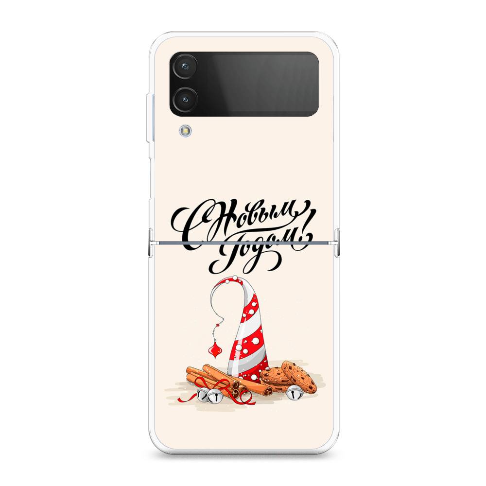 

Чехол на Samsung Galaxy Z Flip 4 "Подарки на Новый Год", Бежевый;красный;черный, 2106650-5