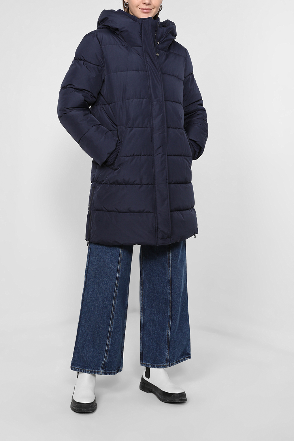 

Куртка женская Esprit Casual 092EE1G327 синяя S, Синий, 092EE1G327