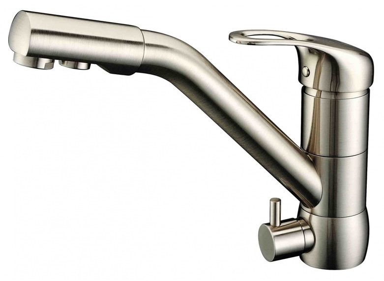 фото Смеситель для кухни под фильтр zorg sanitary zr 400 kf-12 nickel