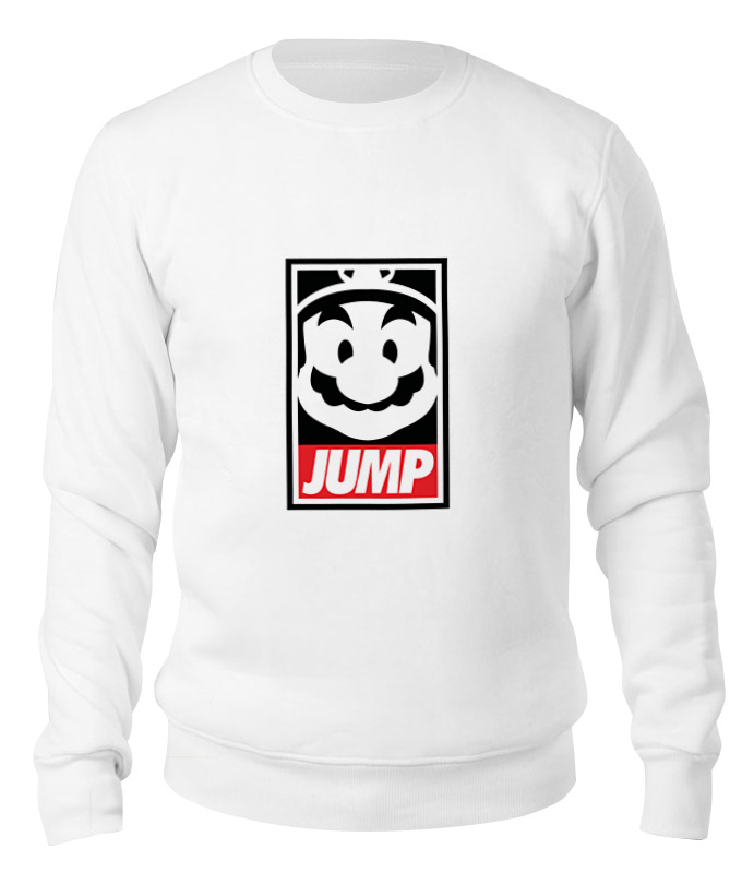 

Свитшот унисекс Printio Марио (mario) белый S, Марио (mario)