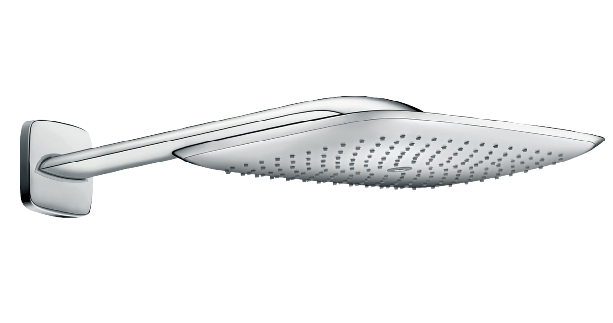 

Hansgrohe 27437000 Верхний душ PuraVida 400 мм, держатель 387 мм, 1/2, Хром