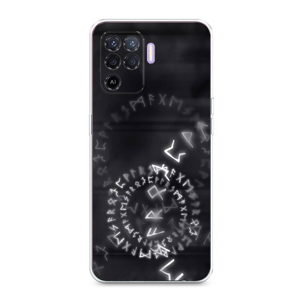 

Чехол на Oppo Reno 5 Lite "Руны", Серый;черный, 255150-3