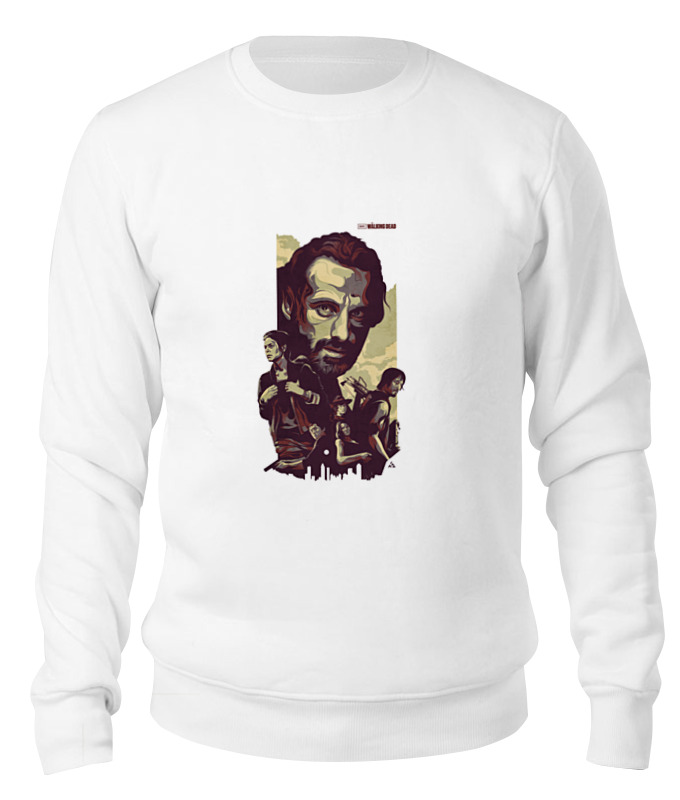 

Свитшот унисекс Printio The walking dead белый S, The walking dead
