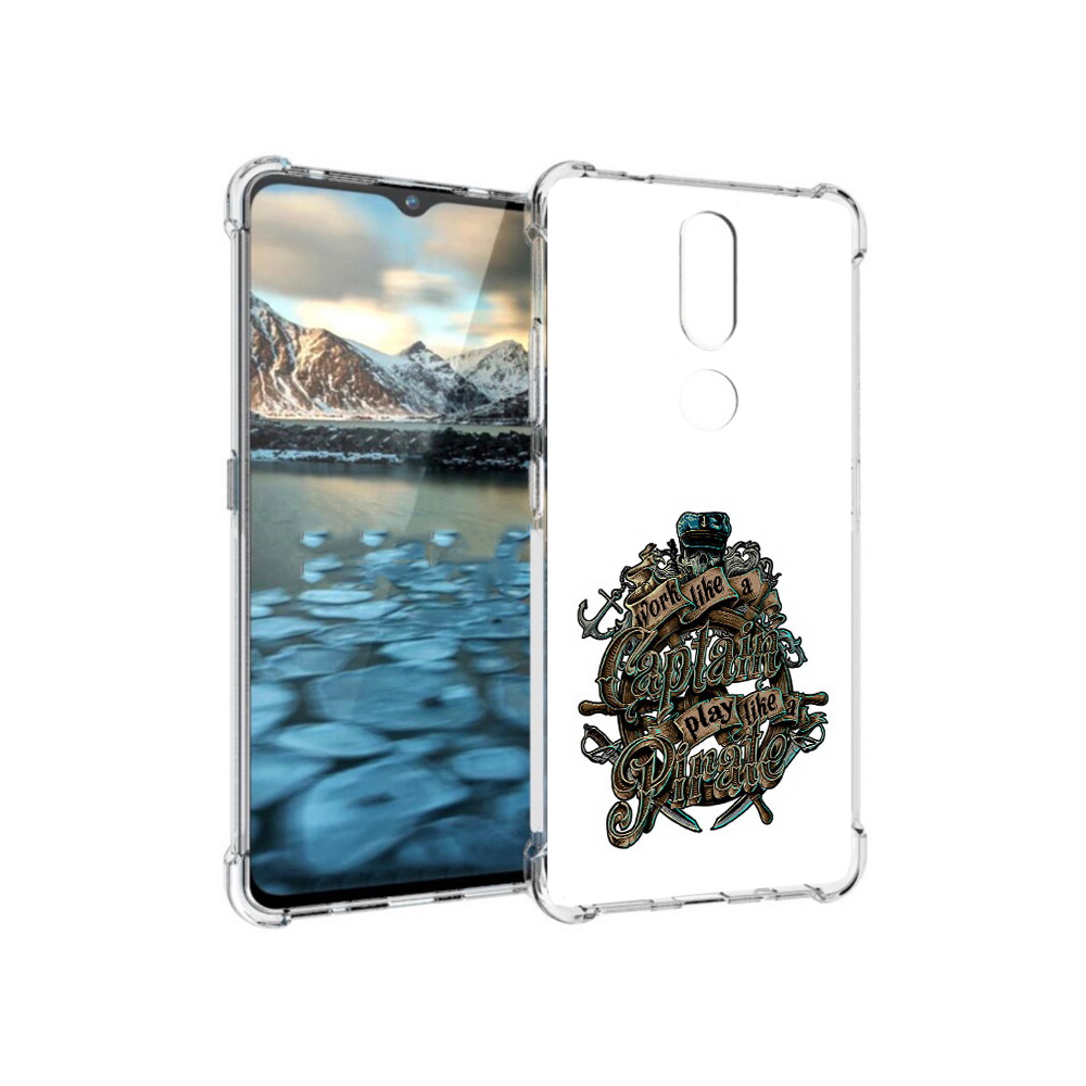 

Чехол MyPads Tocco для Nokia 2.4 капитан пиратов (PT227049.107.385), Прозрачный, Tocco