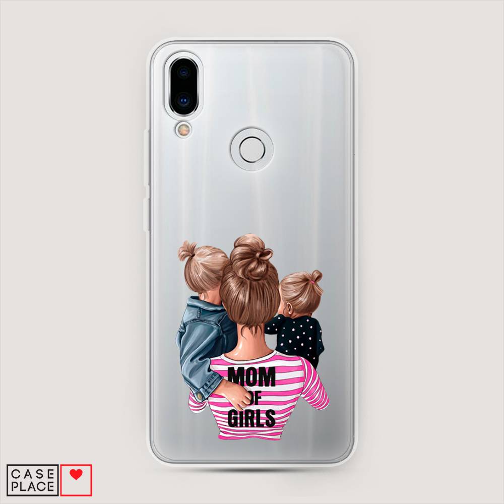 

Чехол Awog на Meizu Note 9 "Mom of Girls", Синий;розовый;черный, 73350-6