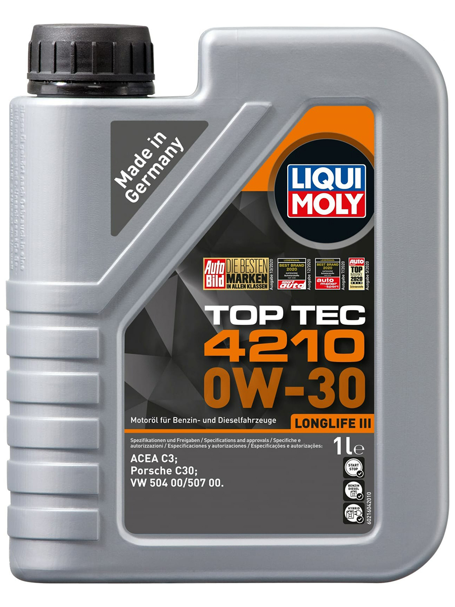 

Моторное масло LIQUI MOLY Top Tec 4210 0W30 1л