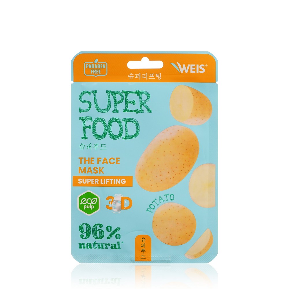 Маска для лица Weis Super Food Super Lifting с экстрактом картофеля 23г приправа для картофеля kotanyi техасская с копченой паприкой 20г