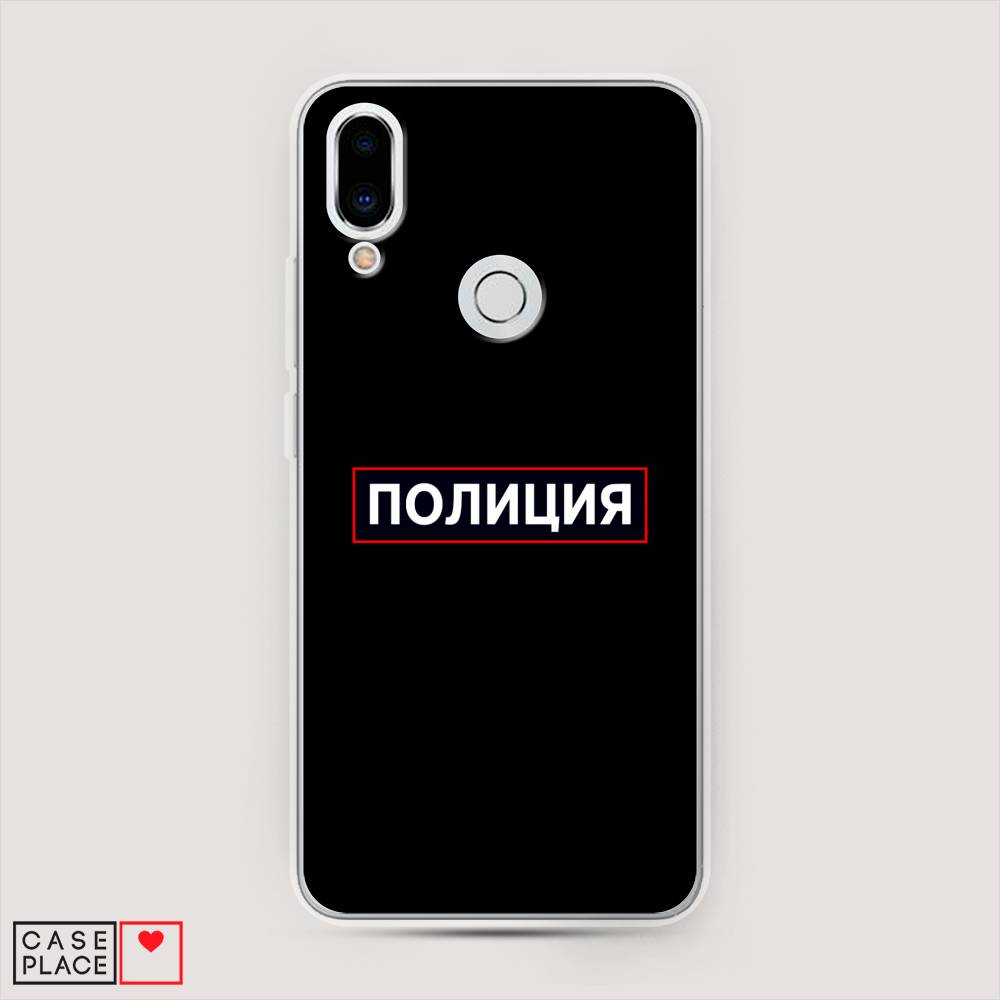 

Чехол Awog на Meizu Note 9 "Police logo", Черный;белый;красный, 73350-5