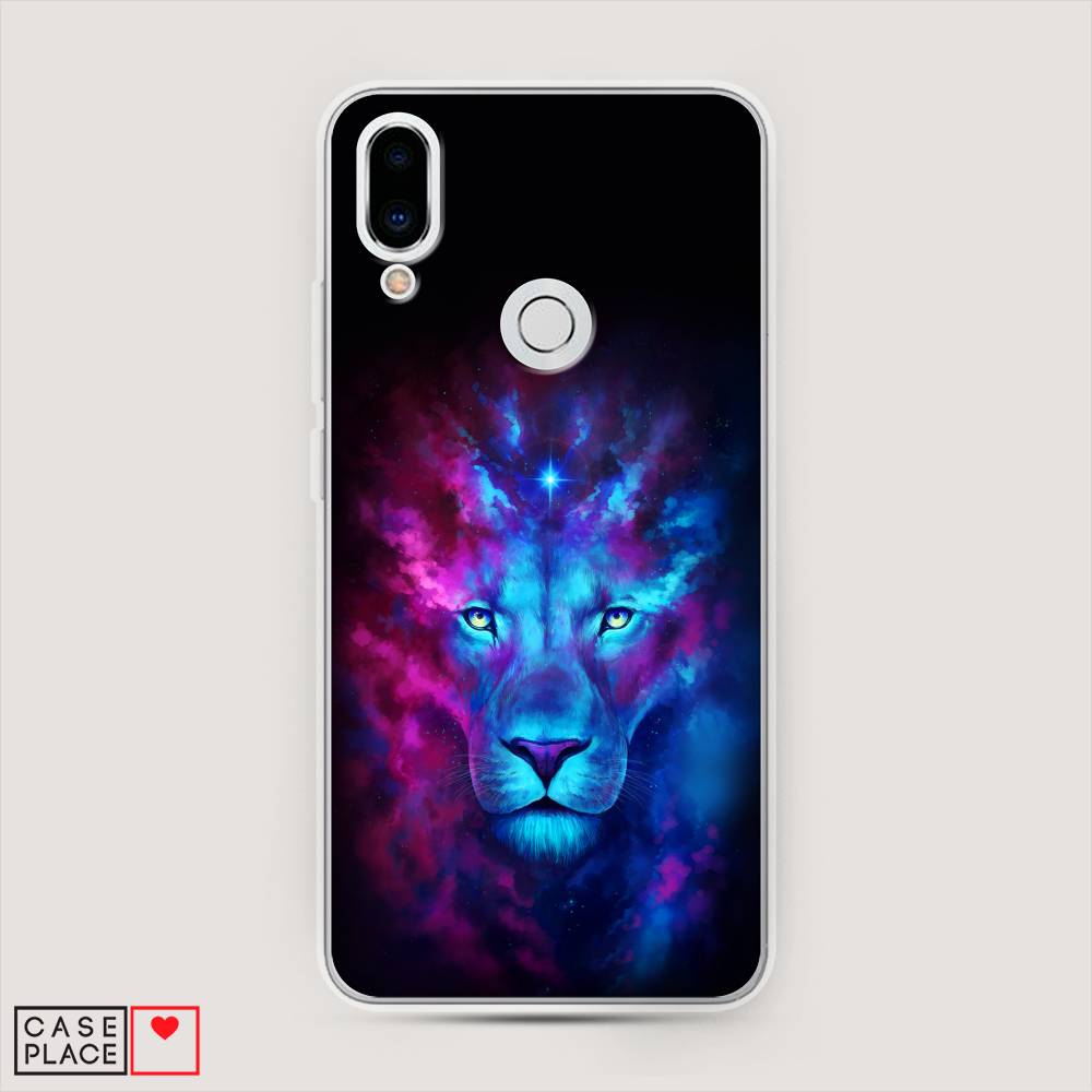 

Чехол Awog на Meizu Note 9 "Космический лев", Голубой, 73350-1