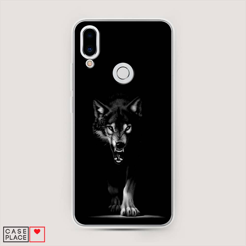 

Чехол Awog на Meizu Note 9 "Волк выходит из ночи", Серый;черный;белый, 73350-1