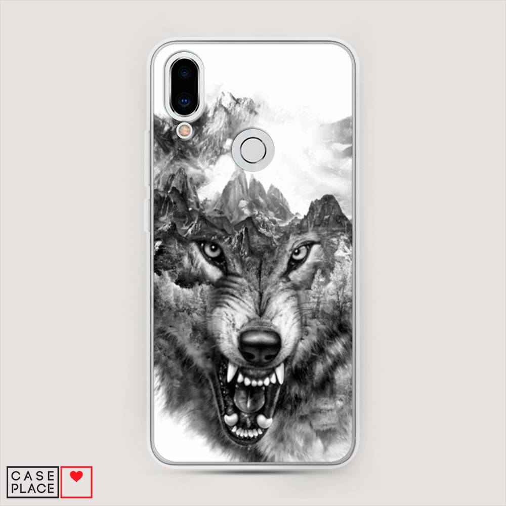 

Чехол Awog "Волк в горах" для Meizu Note 9, 73350-1