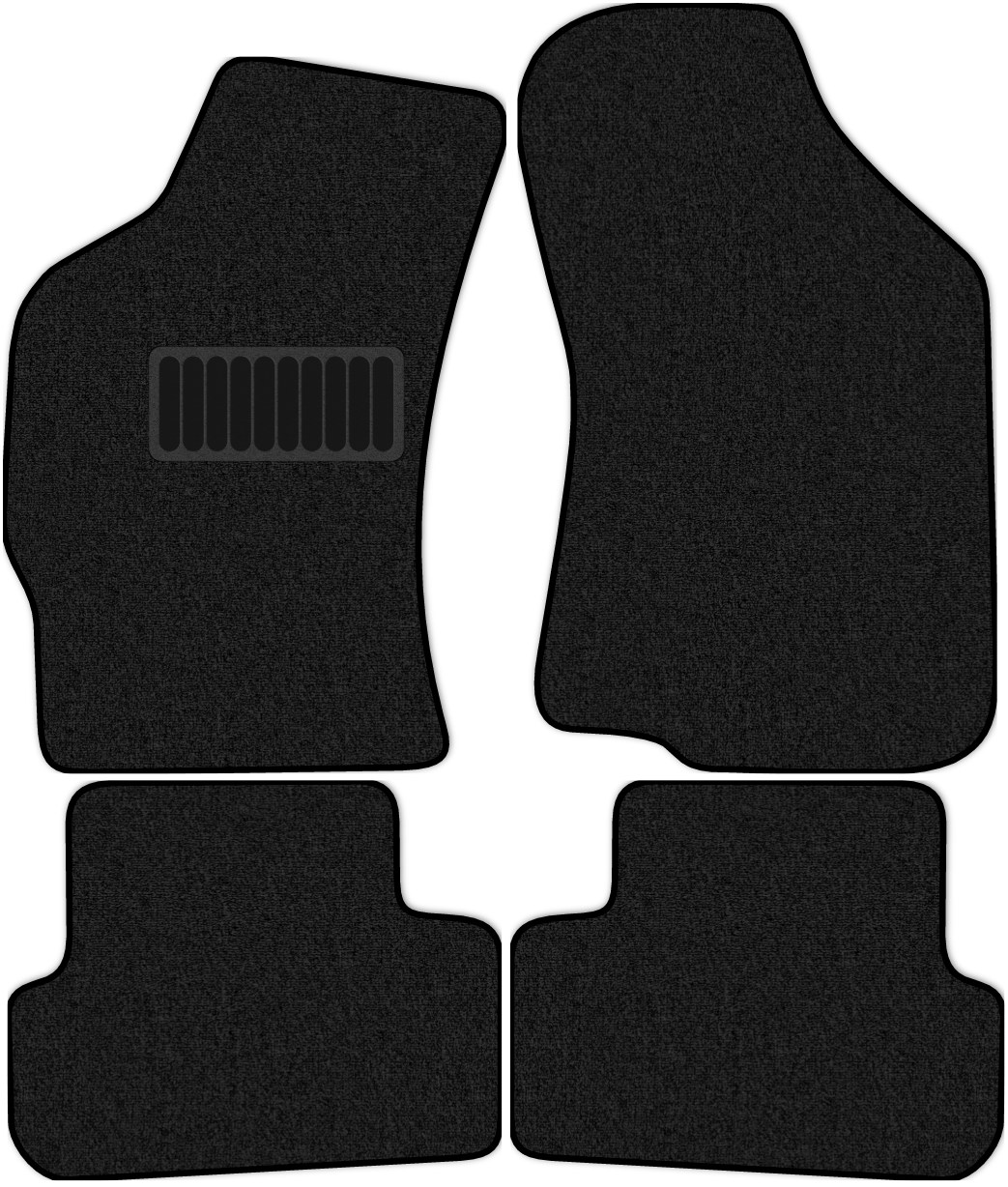 фото Коврики в салон комфорт для fiat albea 2005 - 2012, 4 шт. черный, текстиль allmone