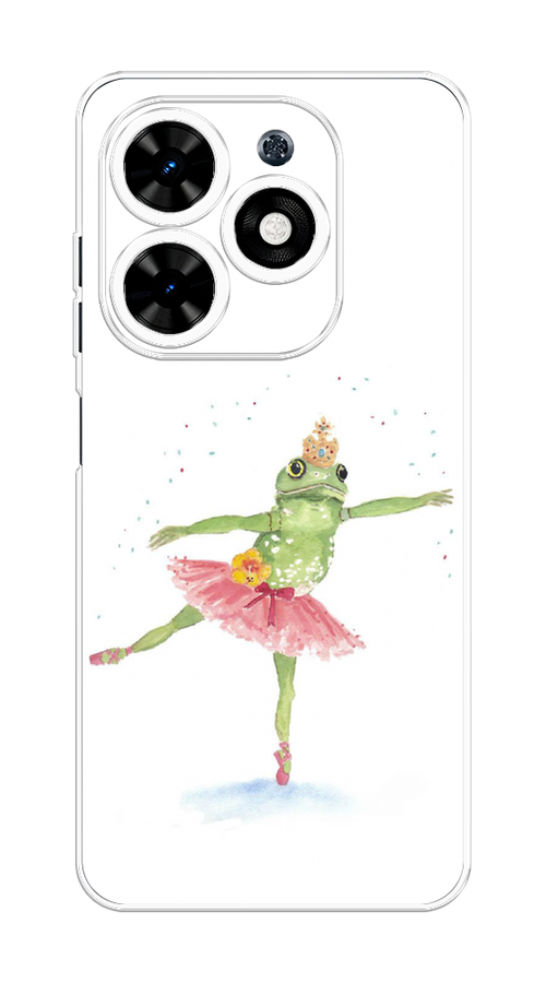 

Чехол на Tecno Spark Go 2024 "Лягушка-балерина", Зеленый, 304650-1