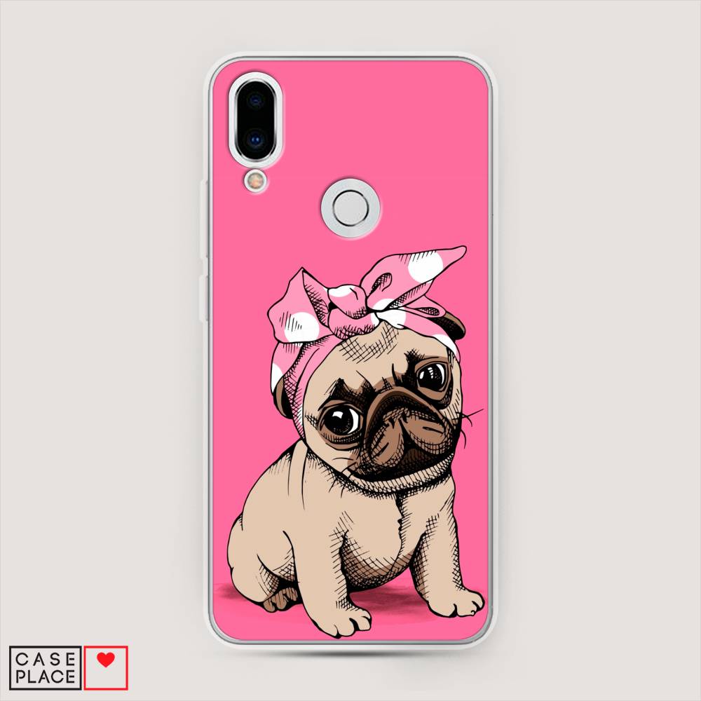 

Чехол Awog на Meizu Note 9 "Dog Pin-Up", Розовый;бежевый, 73350-2
