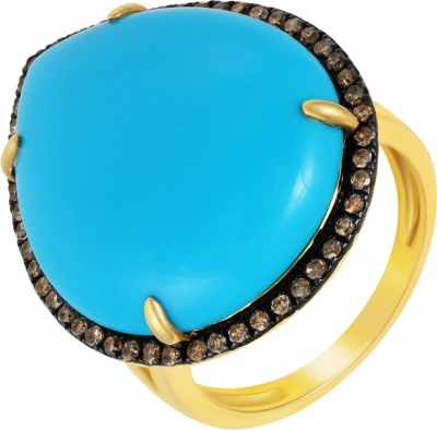 

Кольцо из желтого золота с бриллиантом р. 17,5 Джей Ви R48270B0S14YB002_DN_TQ_YG, R48270B0S14YB002_DN_TQ_YG