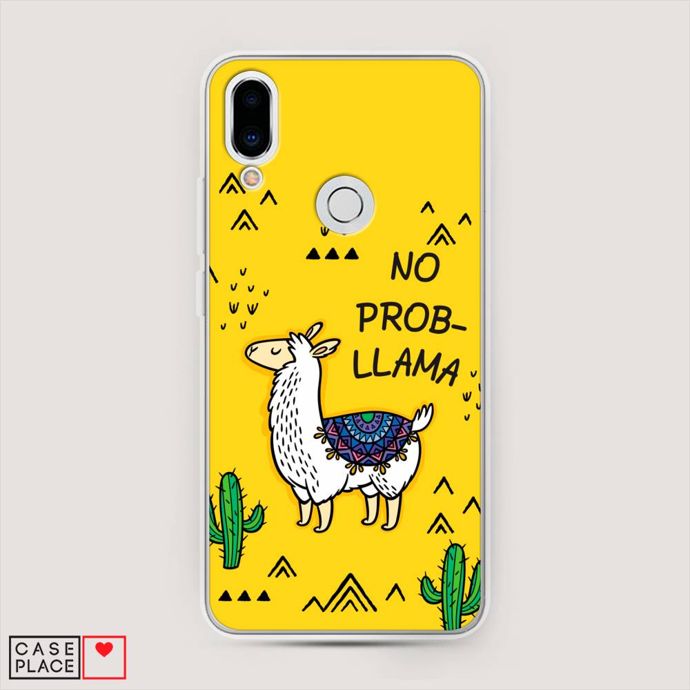 

Чехол Awog на Meizu Note 9 "No probLLama", Желтый;черный;синий, 73350-2