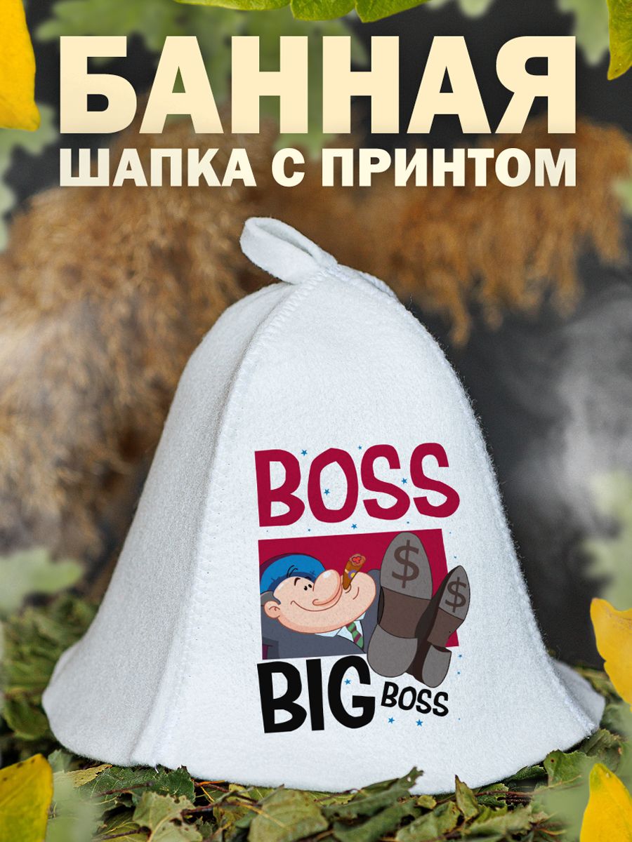 

Шапка для бани и сауны AlexDrew Big Boss, BigBoss