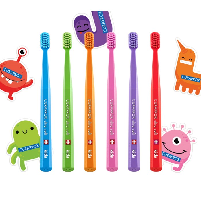 

Curaprox Зубная щетка Curaprox Kids, микс, 1 шт, Разноцветный