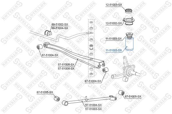 

Пыльник Амортизатора Заднего Hyundai Accent/Pony Excel 95> Stellox 1151002SX