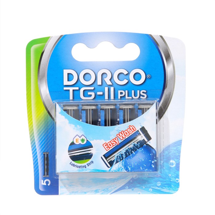 Сменные кассеты Dorco TG-II Plus с увлажняющей полоской 5 шт