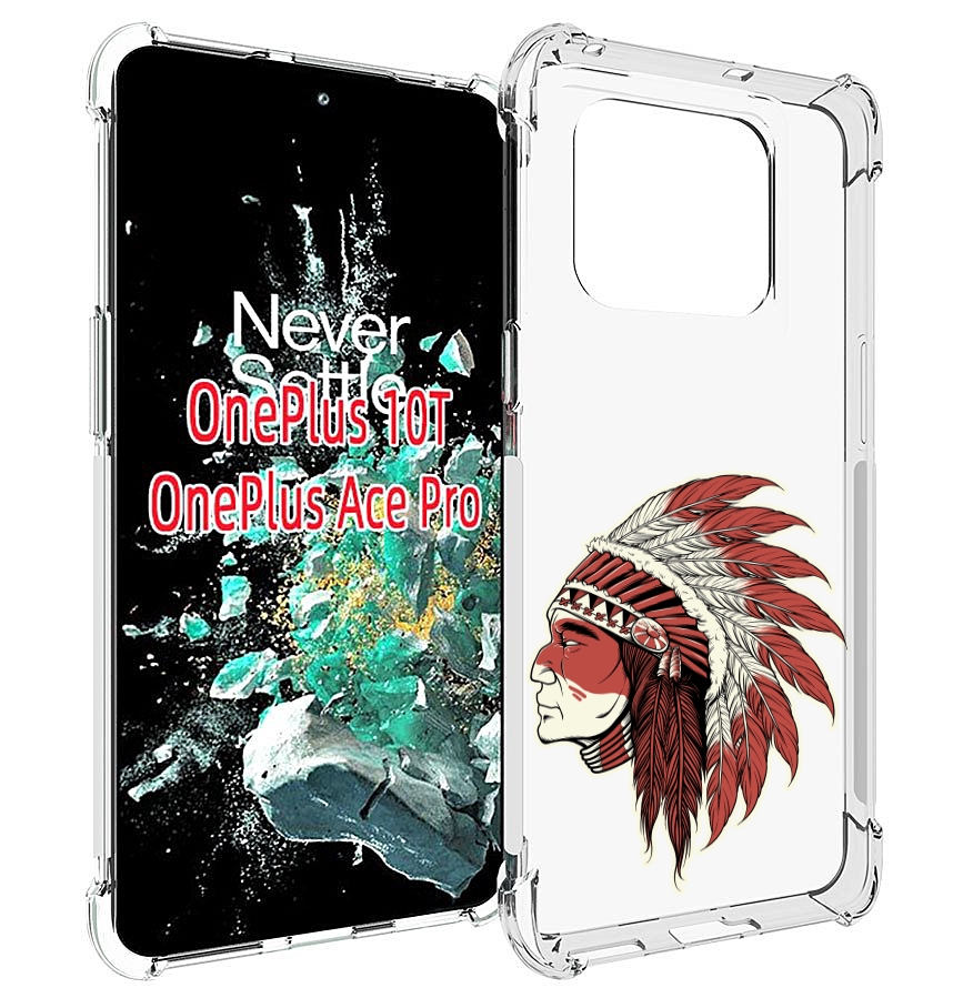 

Чехол MyPads красный индеец для OnePlus 10T, Прозрачный, Tocco
