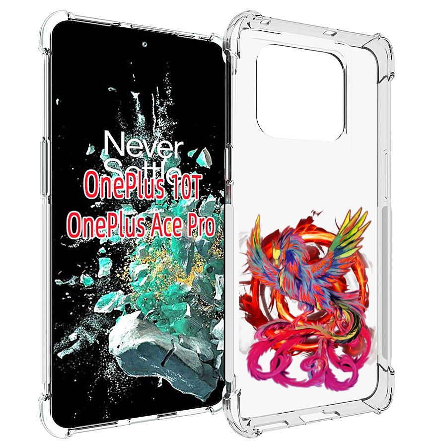 

Чехол MyPads красочный феникс для OnePlus 10T, Прозрачный, Tocco