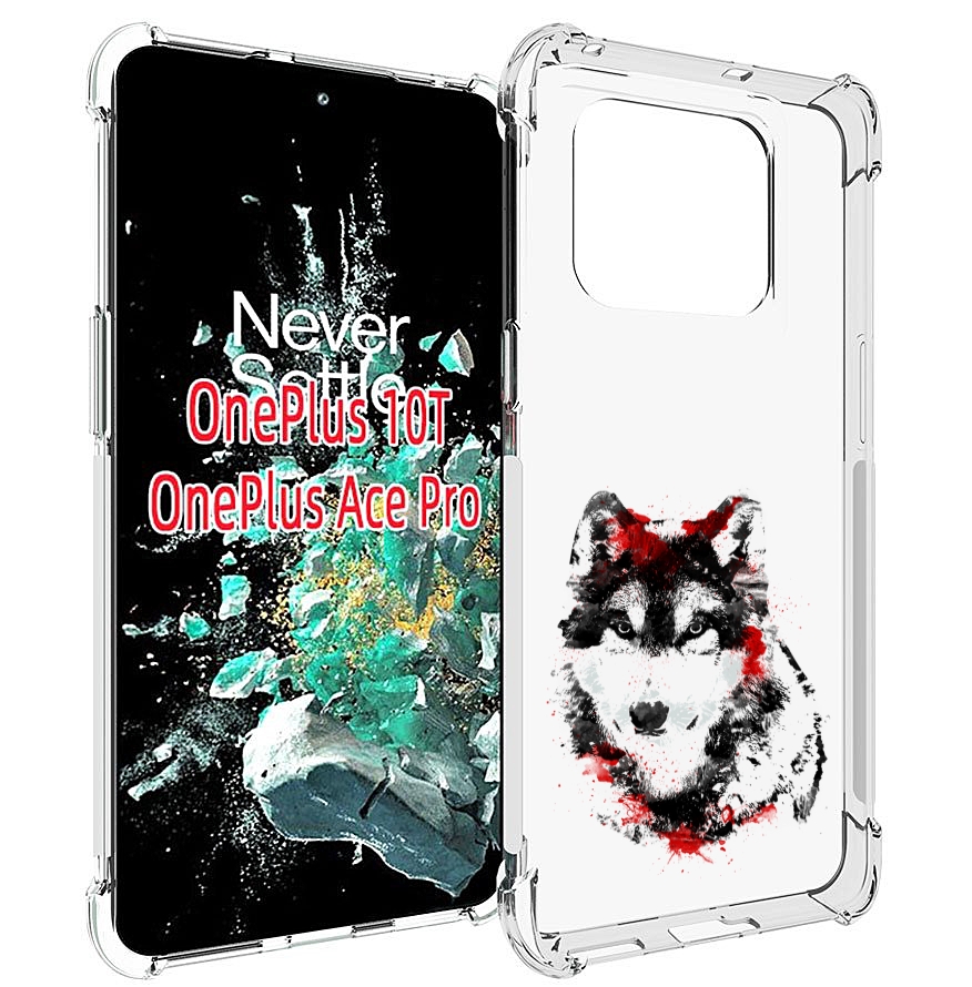 

Чехол MyPads кровавый волк для OnePlus 10T, Прозрачный, Tocco
