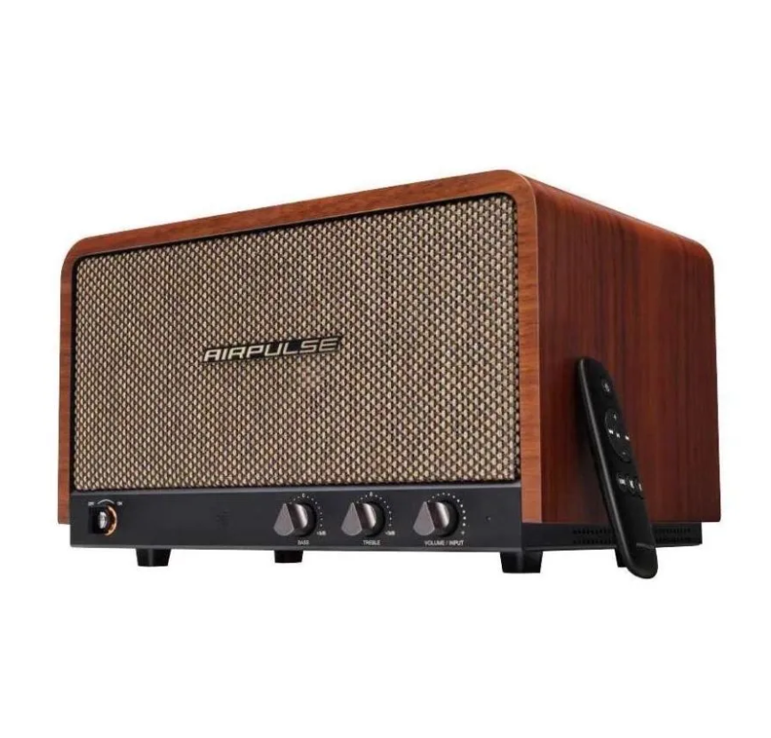 

Портативная колонка AIRPULSE P100X walnut Black (B20 HYBRID CYMBAL PACK), Черный, P100X walnut