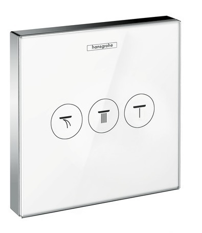 

15736400 Модуль ShowerSelect с тремя запорными клапанами, стеклянный, Серебристый