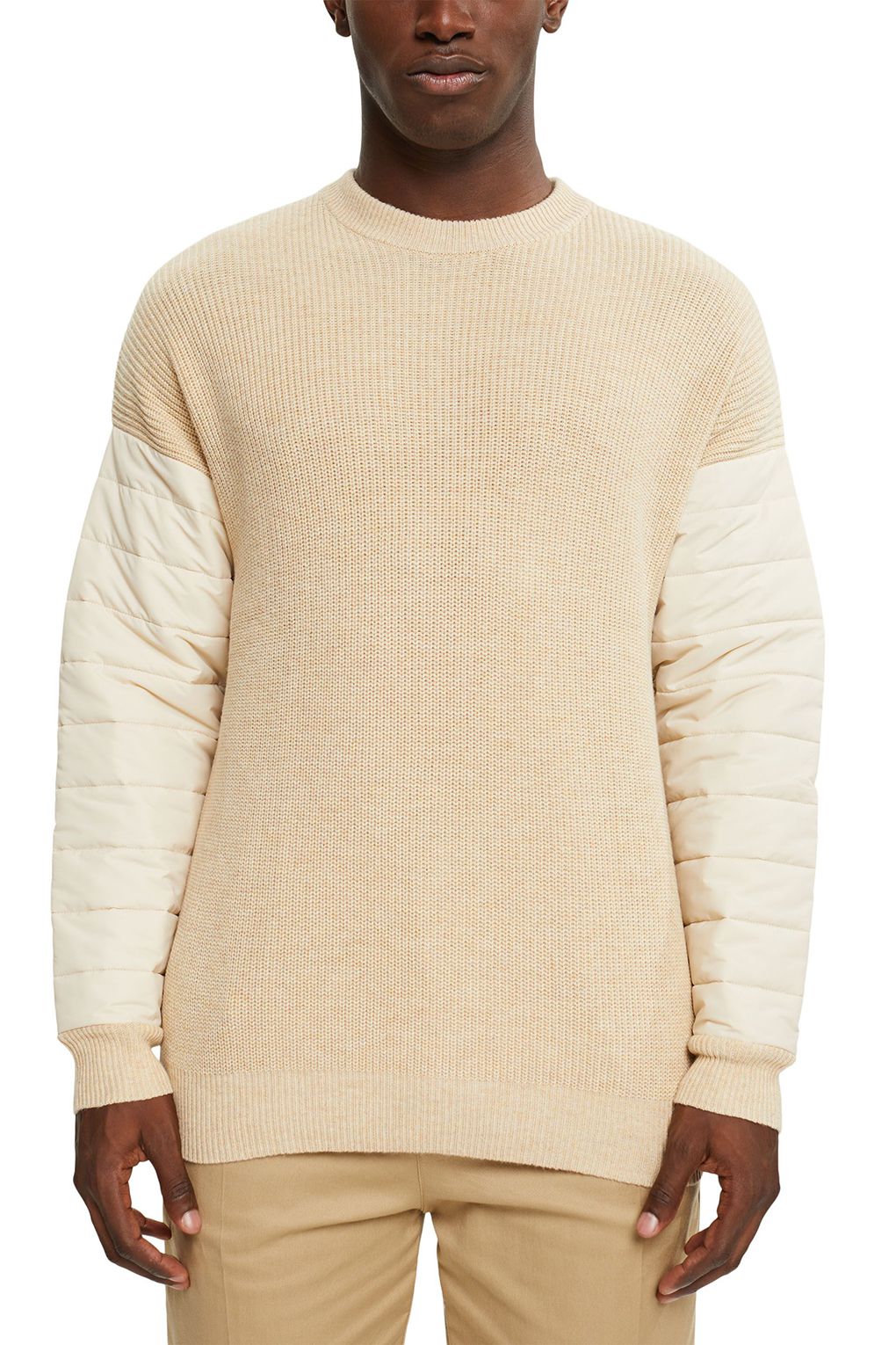 

Джемпер мужской Esprit Casual 092EE2I308 бежевый XL, 092EE2I308