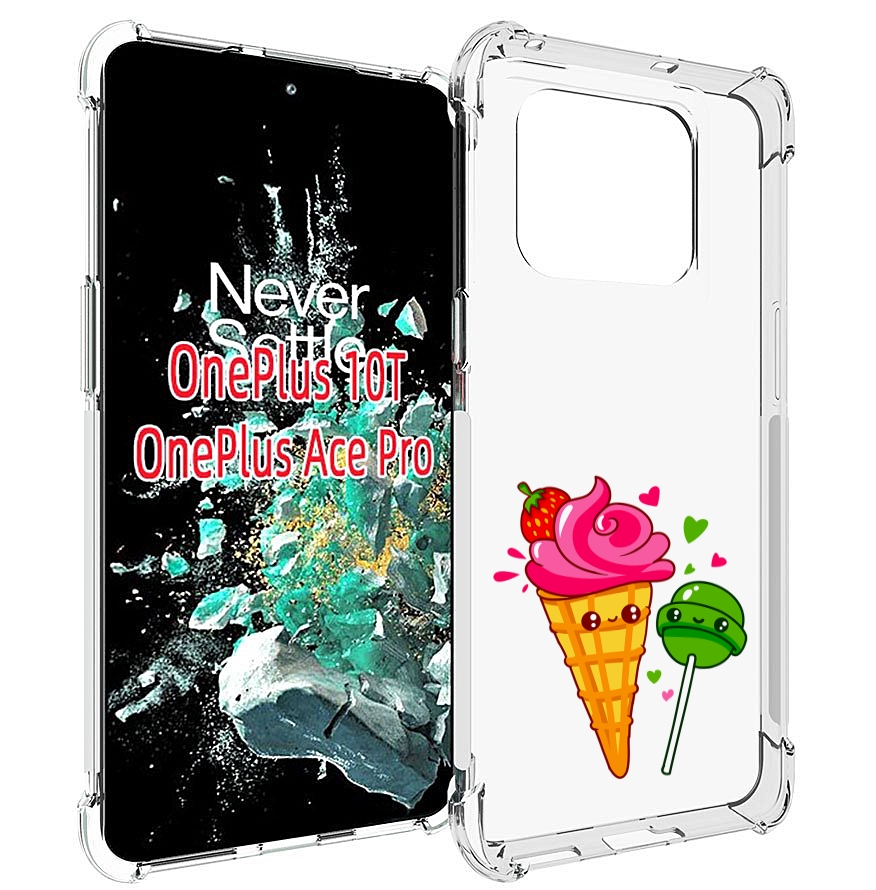 

Чехол MyPads Вкусняшки для OnePlus 10T, Прозрачный, Tocco