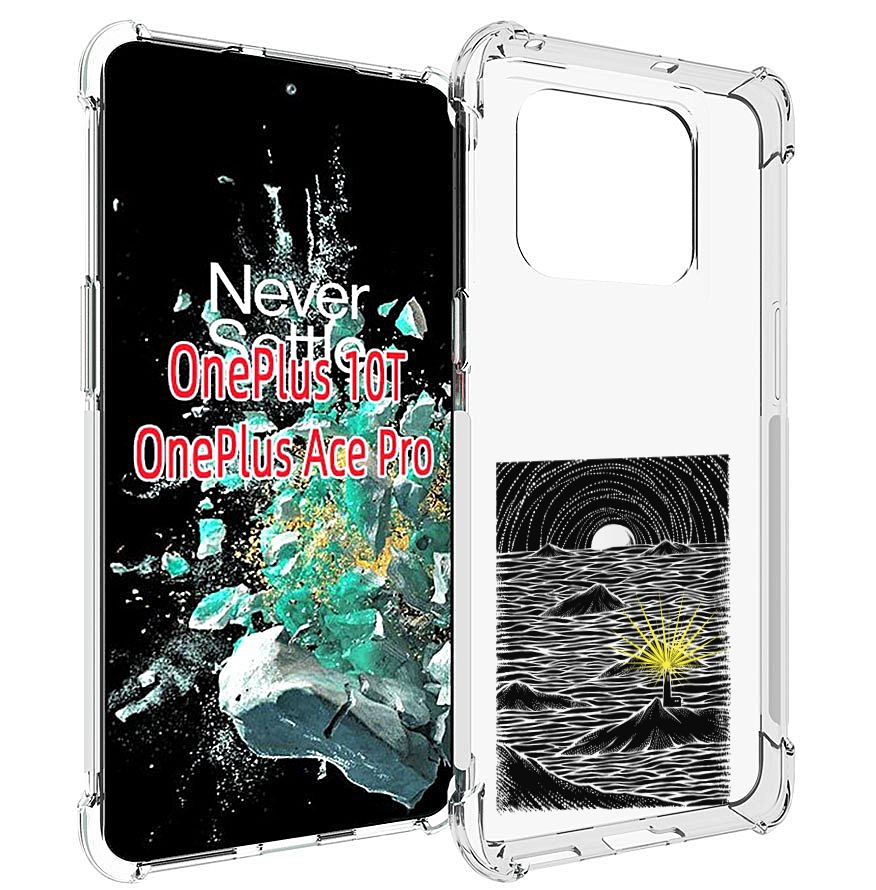 

Чехол MyPads маяк в черно белом море для OnePlus 10T, Прозрачный, Tocco