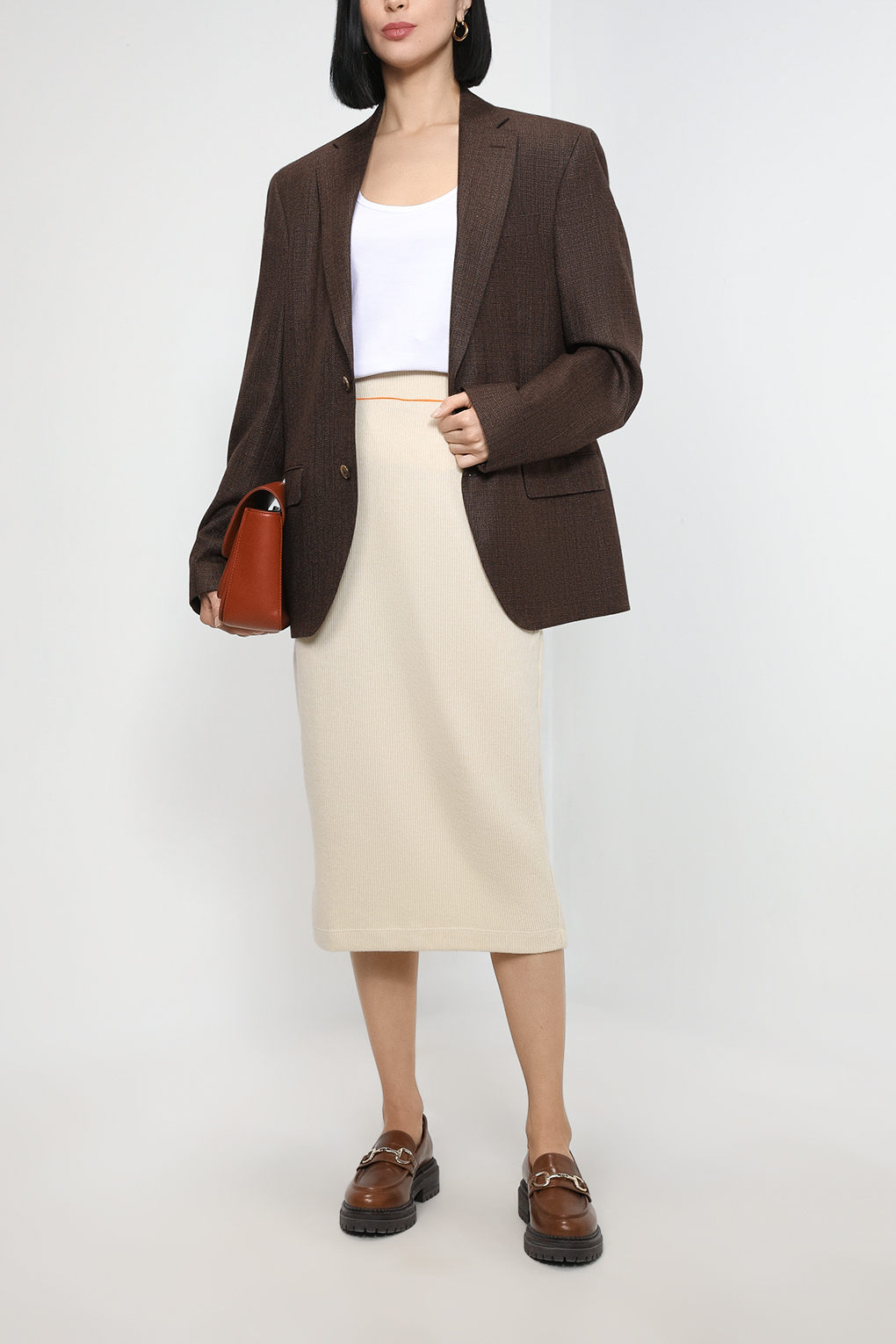

Юбка женская Esprit Casual 102EE1D304 бежевая M, Бежевый, 102EE1D304