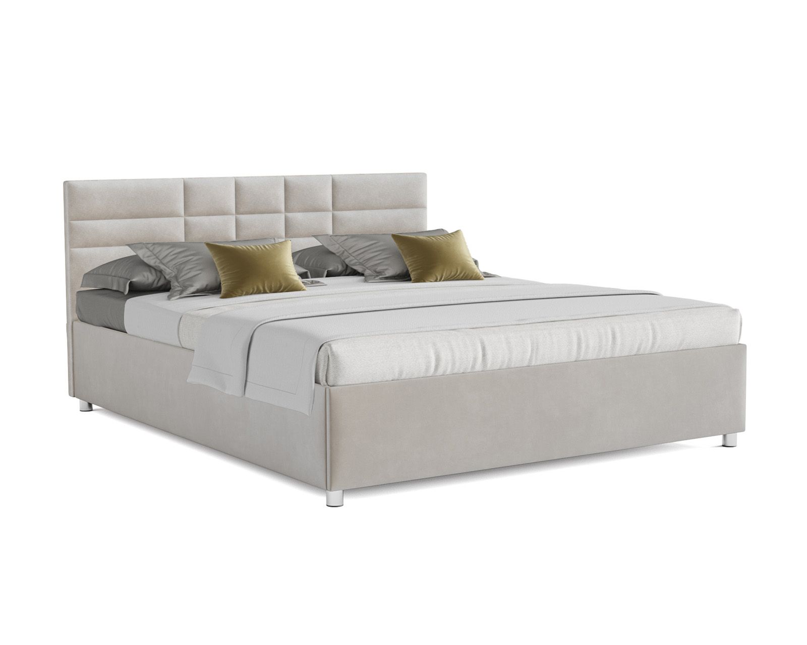 

Кровать  Mebel-ars Нью-Йорк 140х190, Бархат бежевый / STAR VELVET 6 BEIGE, Нью-Йорк