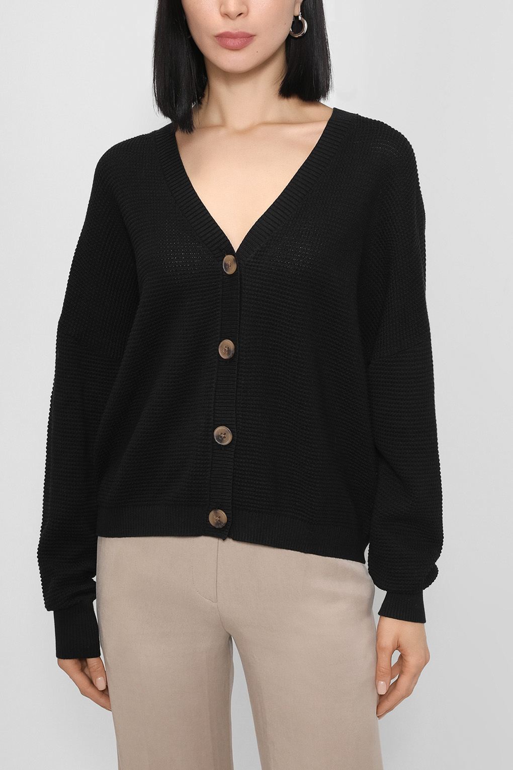 

Кардиган женский Esprit Casual 092EE1I348 черный S, 092EE1I348