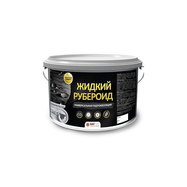 

Рубероид жидкий БауПро Профи черный 2,5кг